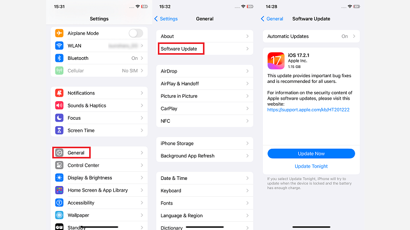 update ios version