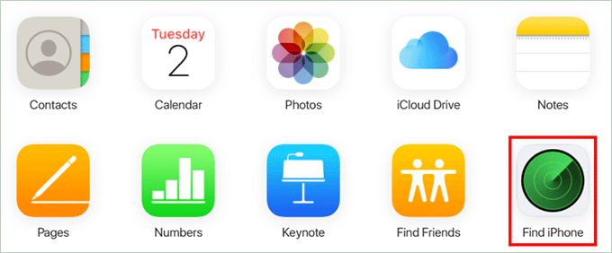 click Find iPhone