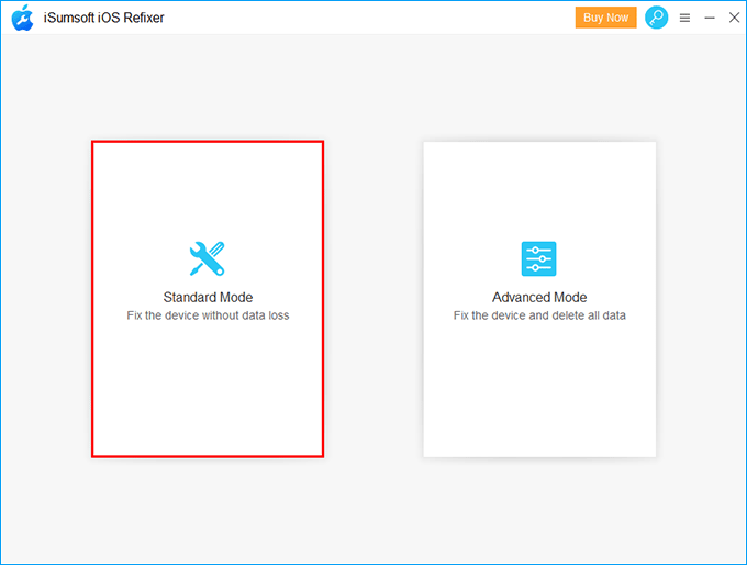 select Standard Mode