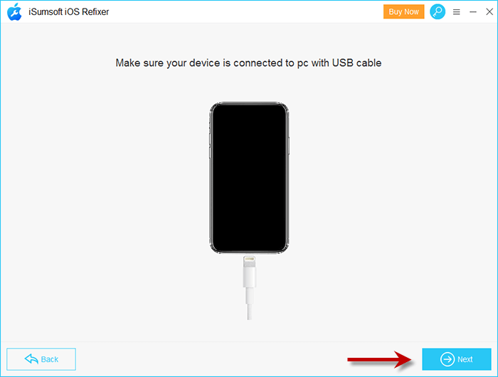 connect USB to PC  and click Next