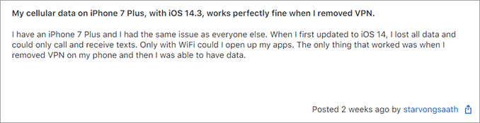 user feedback