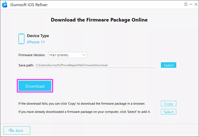 click Download