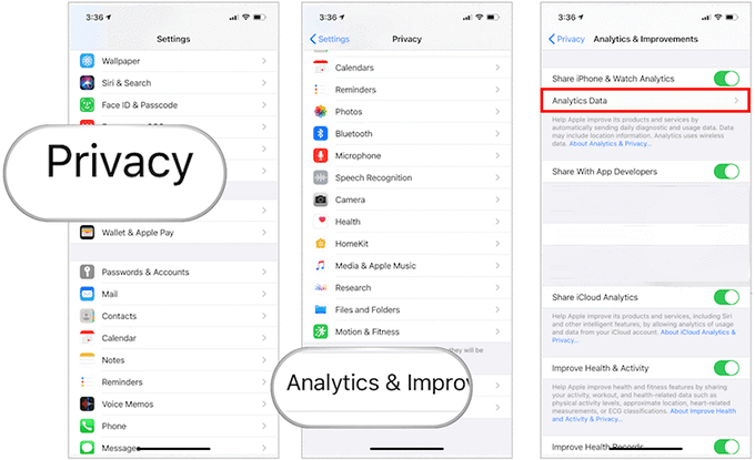 check app data