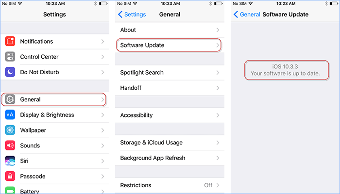 update iOS version