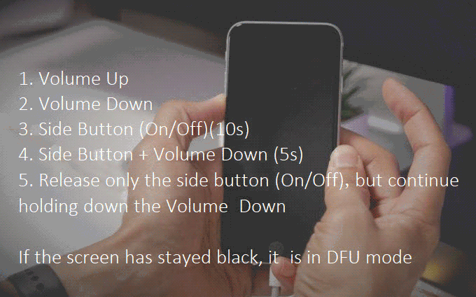 iPhone DFU mode