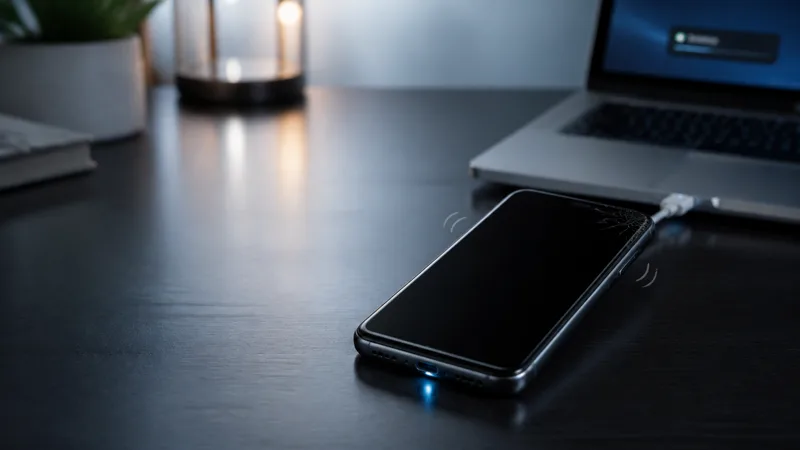 iPhone screen black after drop but phone still works diagnostics