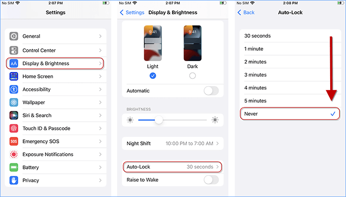 Adjust to a later Auto-Lock