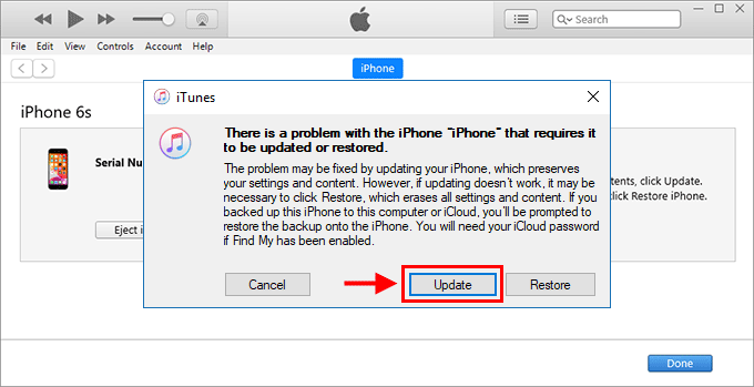 choose update