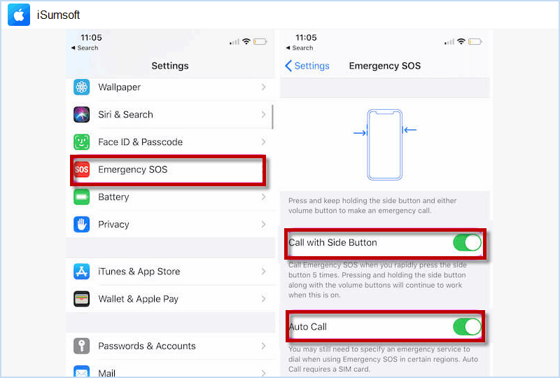 turn off iPhone Emergency SOS mode