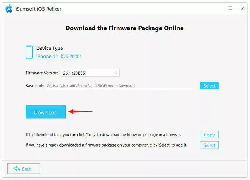 click Download