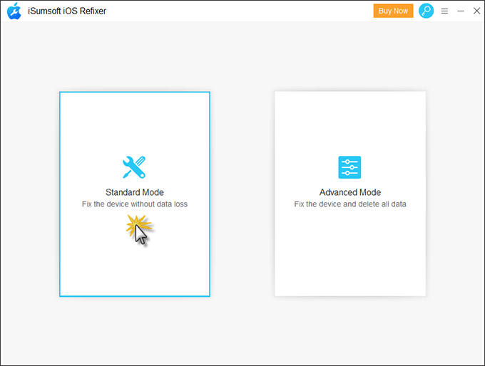 select Standard Mode