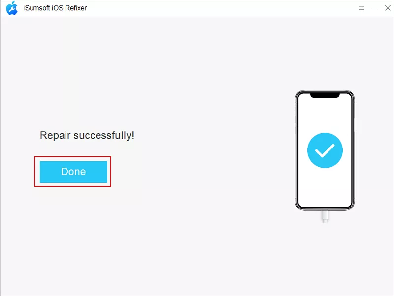 iPhone Repaired Successfully