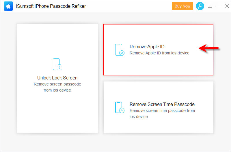 choose Remove Apple ID 