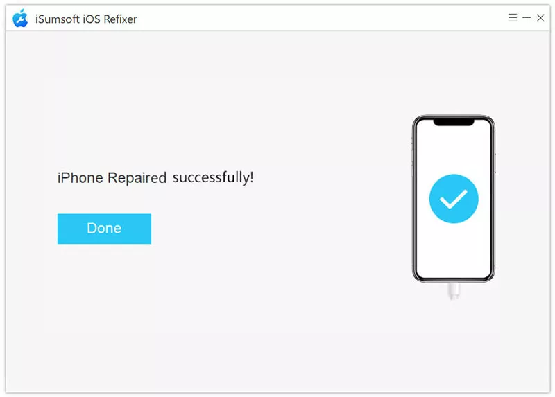 repaired successfully
