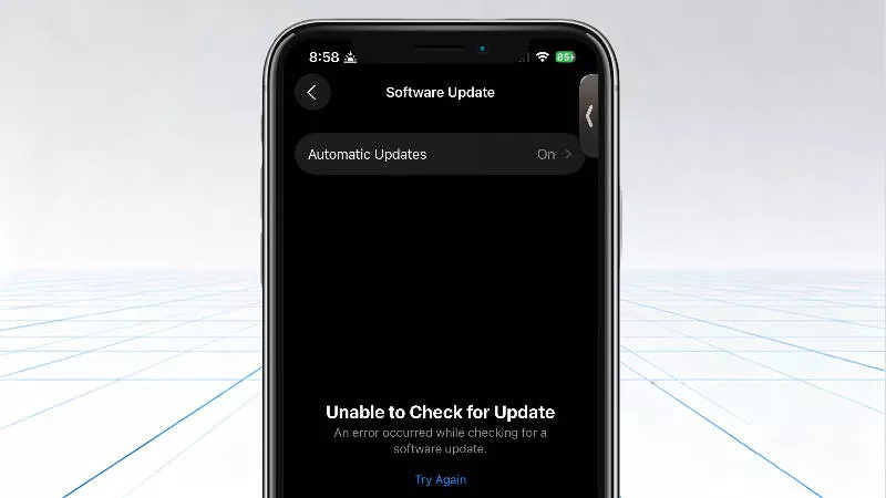 iPhone Unable to Check for Update