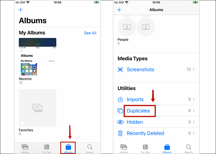 albums and duplicate