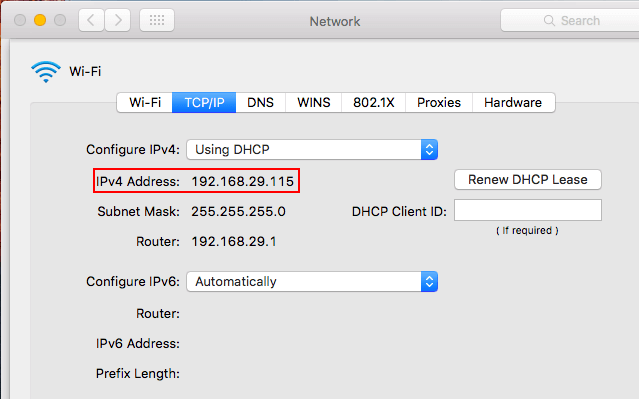 Reveal IP address