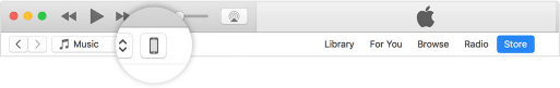 Click your iOS device