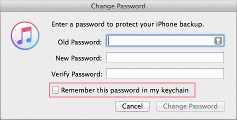 Remember this password in my keychain