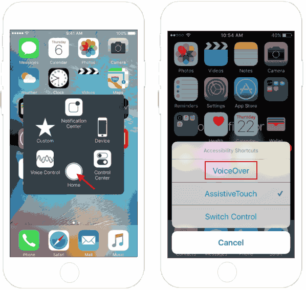Turn on/off VoiceOver by Accessibility Shortcut
