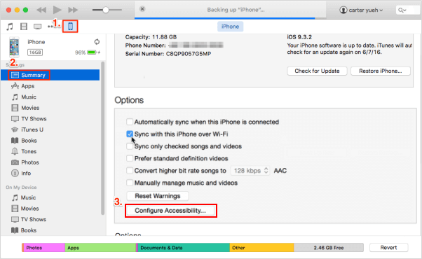 Configure Accessibility