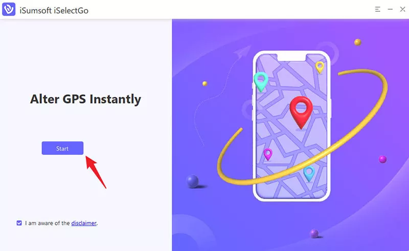open iSumsoft iSelectGo and click Start