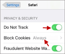 click block cookies