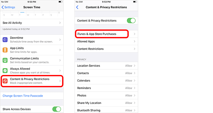 tap App Store Purchases