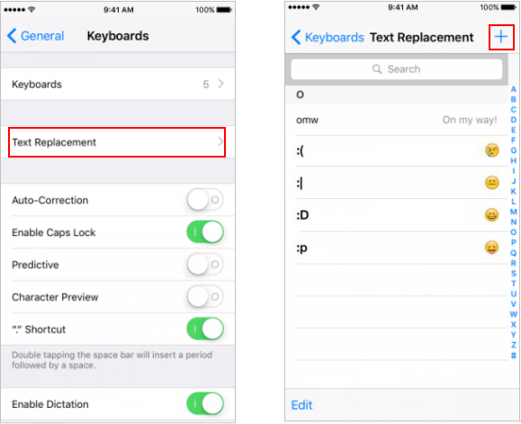 Text Replacement