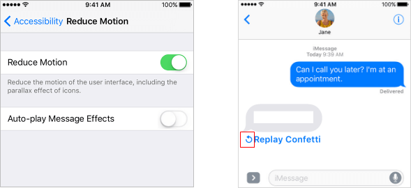 Disable Auto-play Message Effects