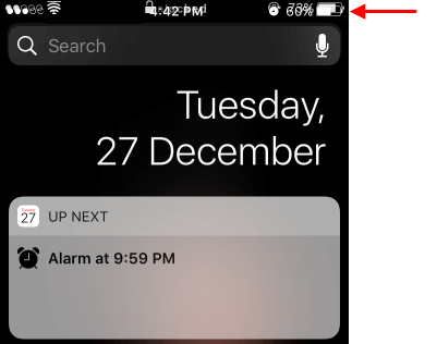 Double icons in status bar