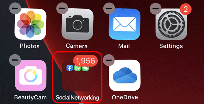 add apps to folder