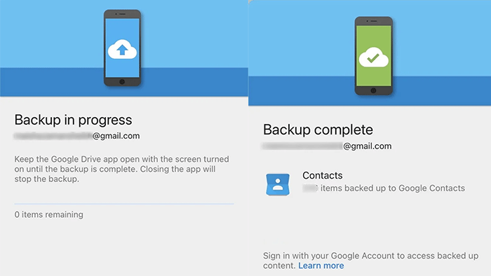 wait for the backup to complete