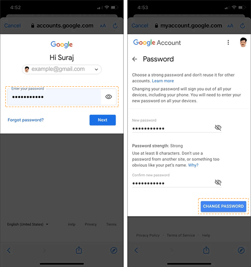 Enter your password