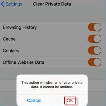 click ok button