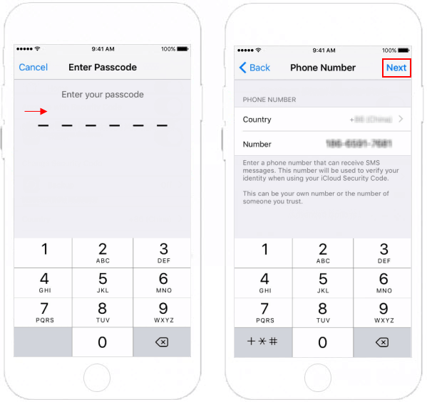 Enter Security Code