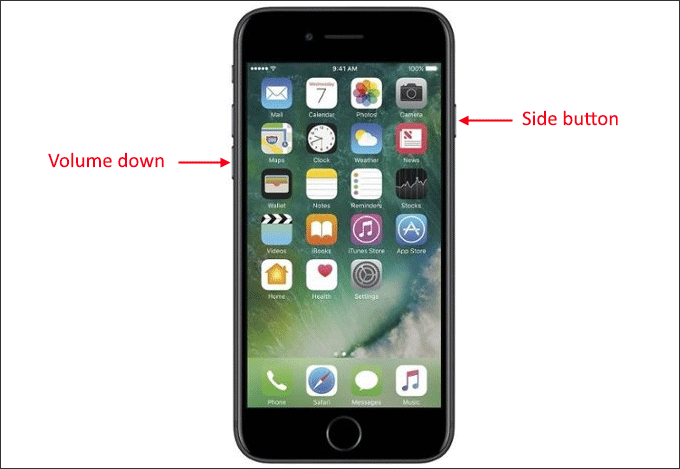 force restart iPhone 7