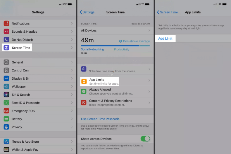 Add app limit