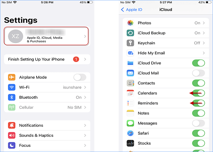 Reduce apps using iCloud