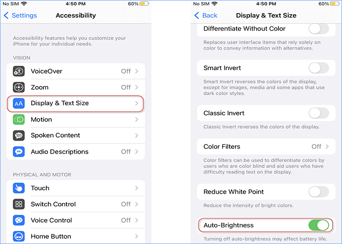 Activate Auto-Brightness