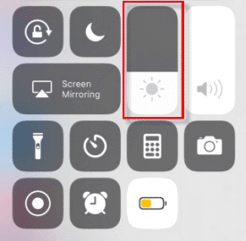 Change screen brightness