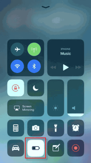 Turn on low power mode