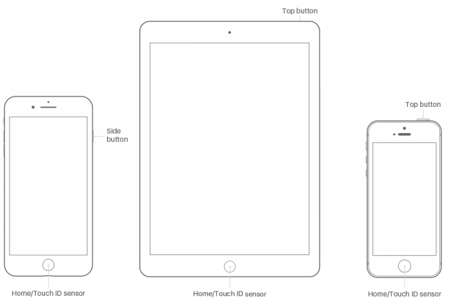 Take screenshots in iPhone/iPad