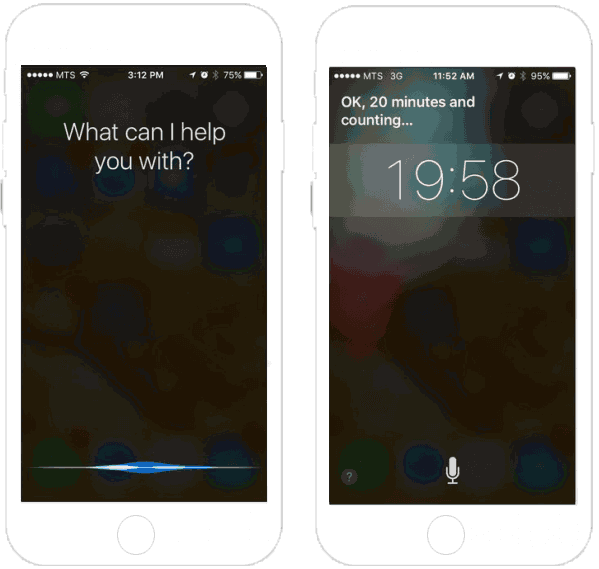 Tell Siri set a Timer