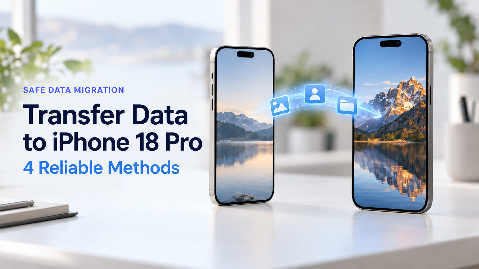 Data transferring between two iPhone Pro-style phones