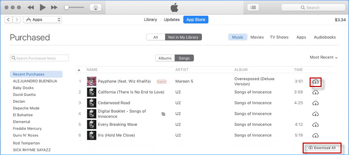 transfer music with Apple ID