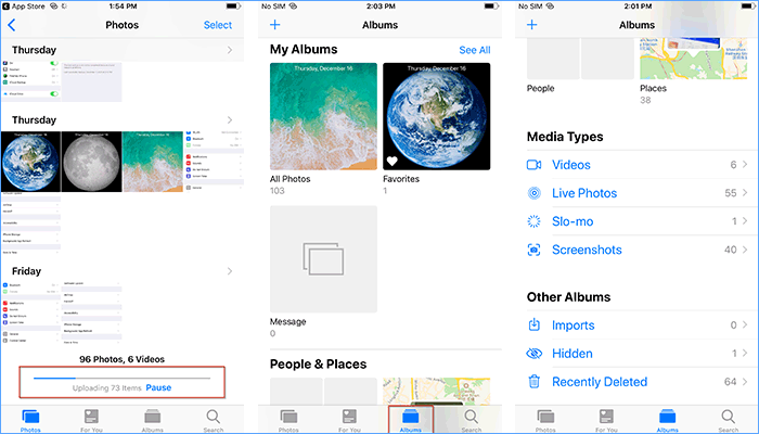 view iCloud photos on phone