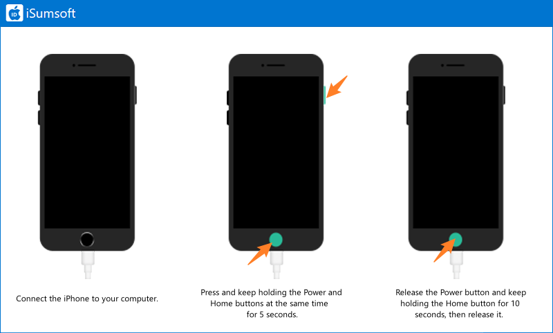 get into dfu mode of iphone 6 and earlier