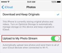 Upload to My Photo Stream