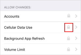 Disallow Change